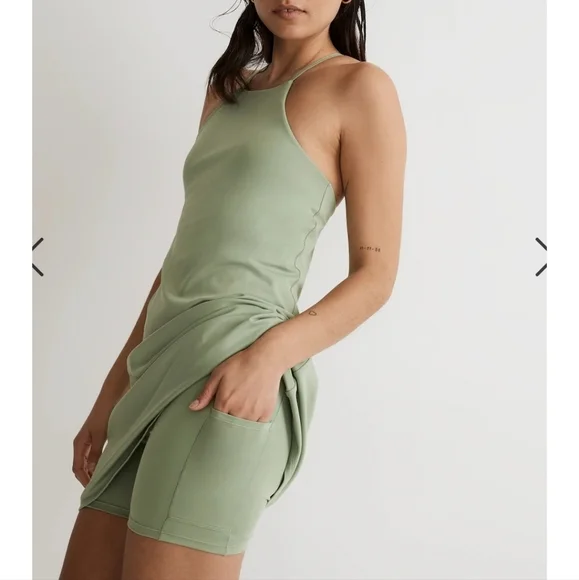 Madewell MWL Green Flex 2.0 Fitness Dress, Size S NWT - Picture 2 of 14